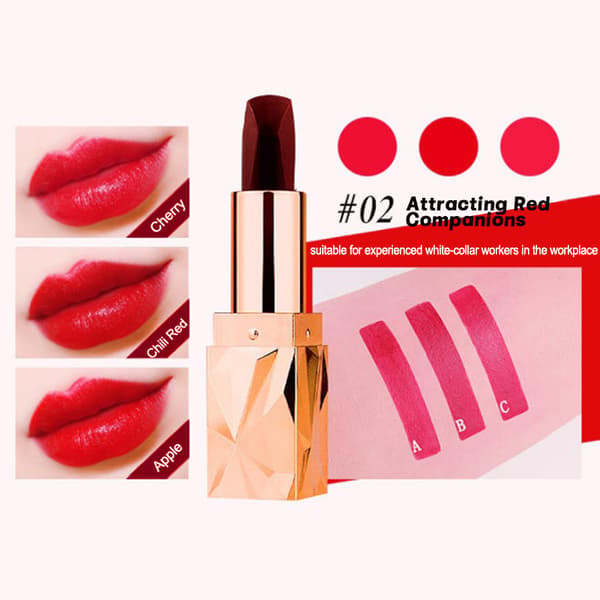 Non-stick kopp läppstift läppmakeup långvarig makeup fin textur B
