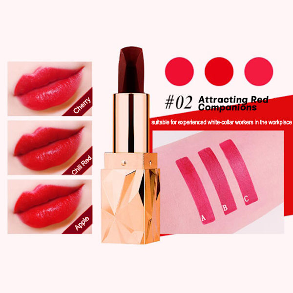 Non-stick kopp läppstift läppmakeup långvarig makeup fin textur E