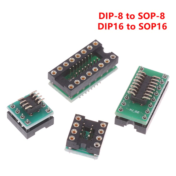 1/3 stk OpDip8 til Sop8/Dip16 til Sop16 lydkort testing avtakbar DIP8 3pcs