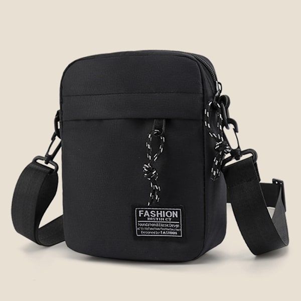 Liten veske for menn Skulderveske Trendy diagonal ryggsekk brystveske Gray