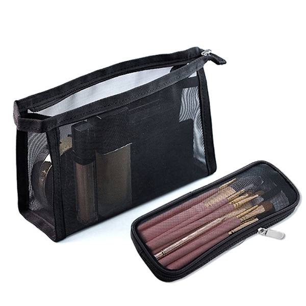 Sminkborste Case Kosmetisk toalettartiklar Mesh Bag Organizer B A