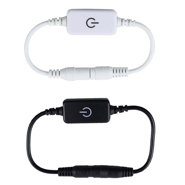 LED Strip Touch Dimmer Lysstyrkekontroll LED Dimmer Switch Dim Black