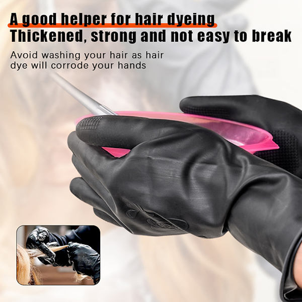 Hårfarvehandsker Professionelle Til Hårstyling Og Farvning Tykke S