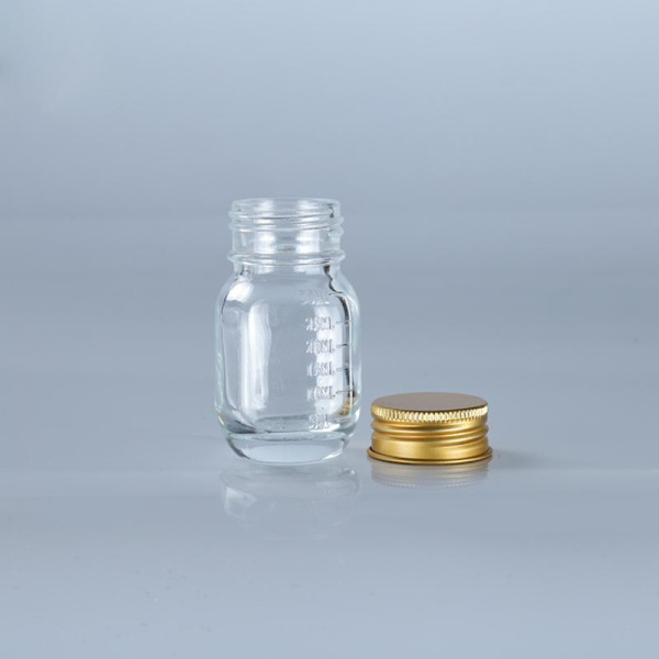 1 kpl 30 ml pieni lasipullo kannella lääkepullo jauheet Ca Gold