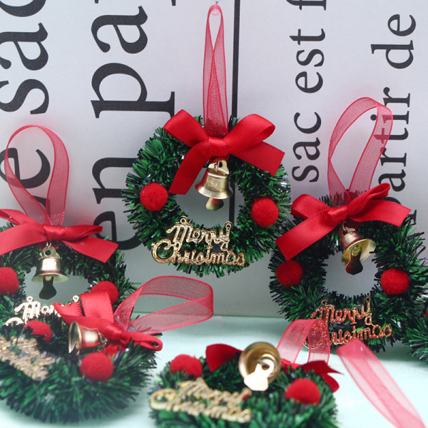 Dukkehus Miniatyr Christmas Garland Wreath Model DIY Accessor