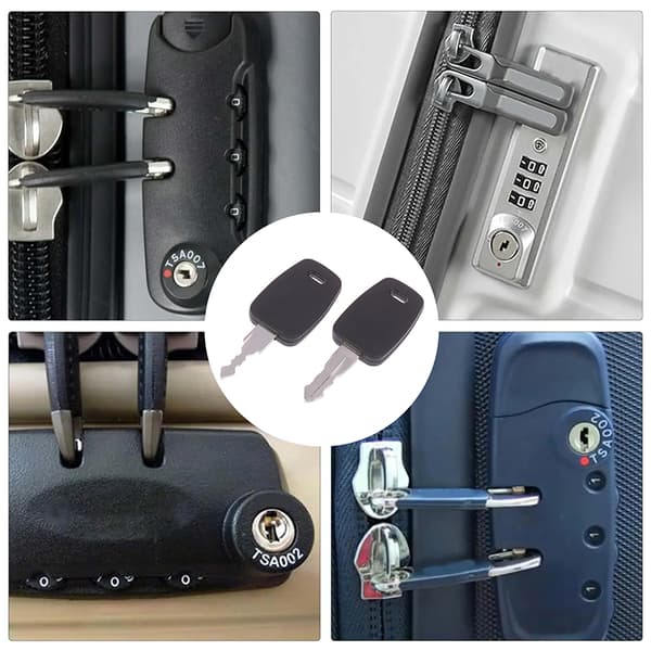 2 stk. 007 nøgle 002 nøgle Master Lock nøgler kompatible med TSA bagage 2pcs 002
