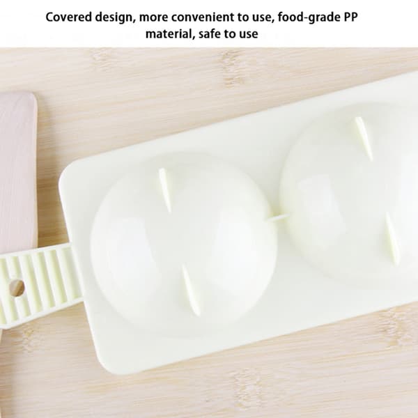 Mikrobølgeovn Dampet Eggbrett Omelettkoker Pan Omelettform Kitche
