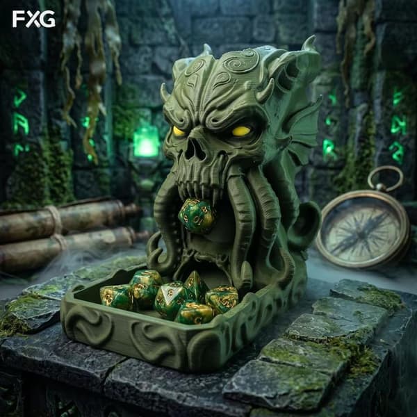 Cthulhu terningtårn dekorativt ornament A