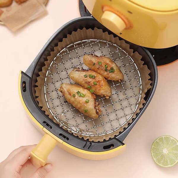 Airfryer-rist i rustfrit stål, grillholder, bagekurv 18CM