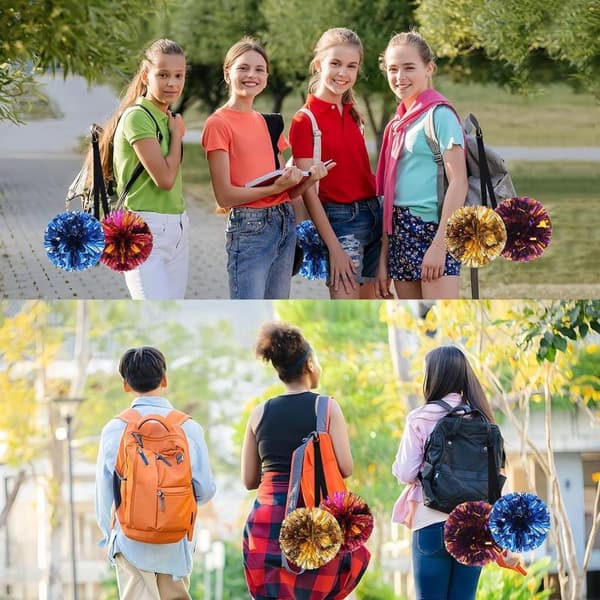 Cheerleading Pompomholder Cheer Bag Organizer Med Trykknapp Red