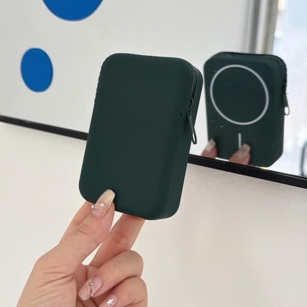 Møntpung Telefonholder Støtte Silikone Magnetisk Trådløs Char A7