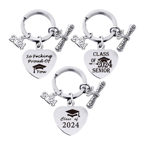 Avläggande av examensceremoni 2024 Nyckelring Graduation Souvenir Bachelor A13