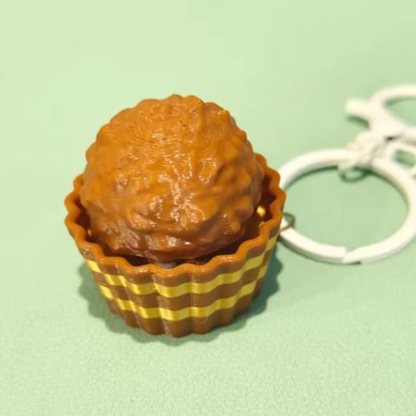 Chokoladeformet Fidget Clicker Nøglering Sprød Lyd Til Børn A A2