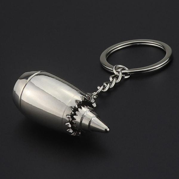 Nye Metal 3D Aviation Plane Engine Model Nøgleringe Mini Jet Eng