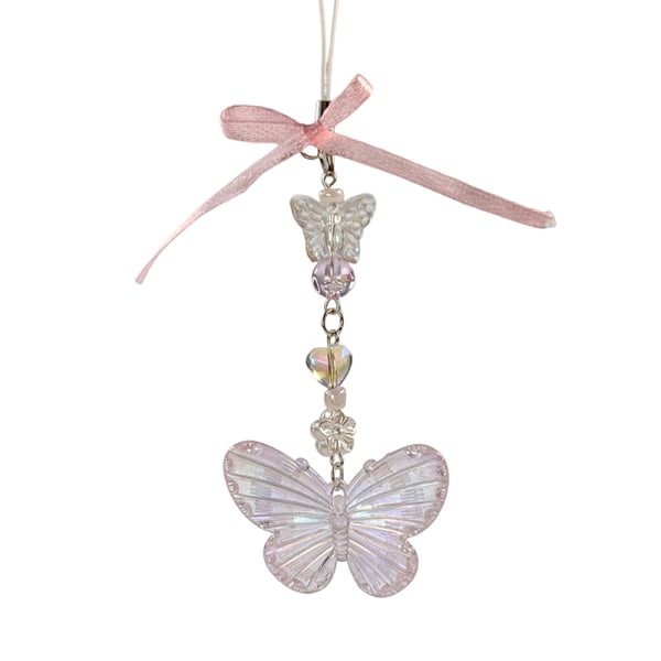 Creative Pink Kawaii Butterfly Star Phone Charms Pendant e Butt