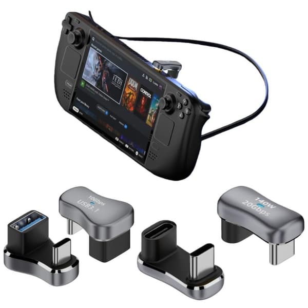 1 stk USB C-adapter Type C hann til hunn PD 140W hurtiglading USB