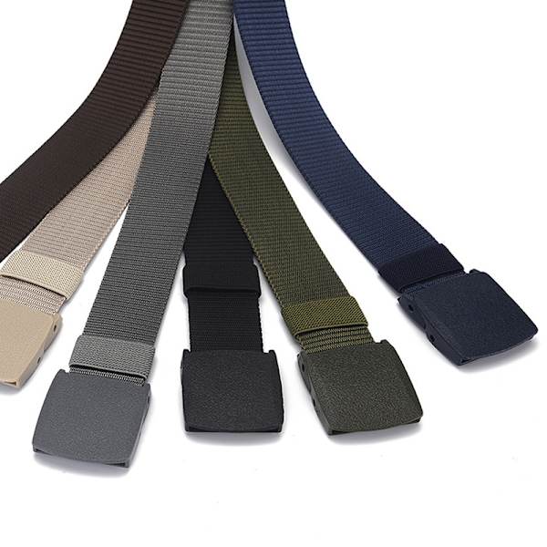 150 cm Mænds Militær Automatisk Spænde Nylon Bælte Udendørs Huntin Gray
