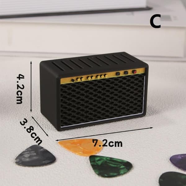 Gitarrplektrumhållare 3D-printad förstärkare Gitarrplektrumhållare Box Organ D