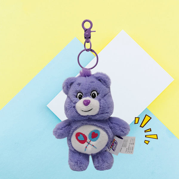 14 cm e Bear Plyschleksak Carebears Rainbow Bear Care Bear Pendant purple