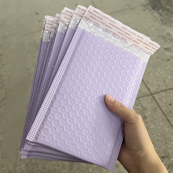 10 kpl 13 * 18 cm purppurakuplapostit Toimituspostitus pehmustettu laukku