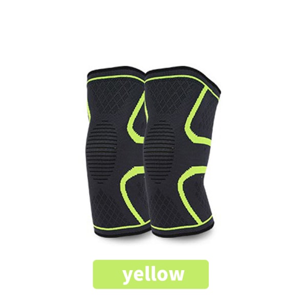 1 stk Løbefitness Sport Åndbar Knæbeskytter Sup yellow XL