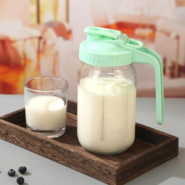 32oz Glasmugg Stor Kapacitet Transparent Vidmynnad Burk Glas R size1