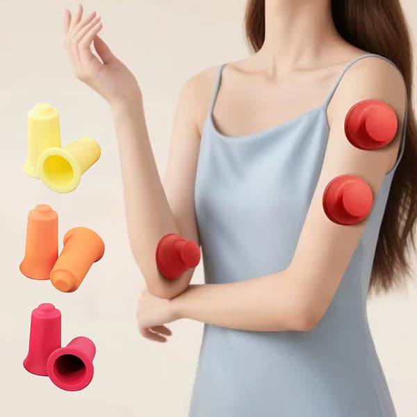 Husholdnings Cupping Silikone Vakuum Sugeapparat Massage Terapi Til 3Pcs