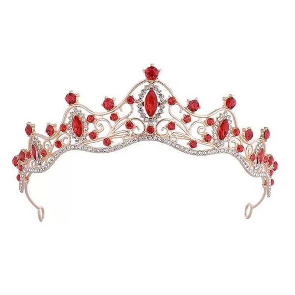 Krystal Dronning Tiara Rhinestone Pandebånd Prinsesse Krone Hår Tilbehør A7
