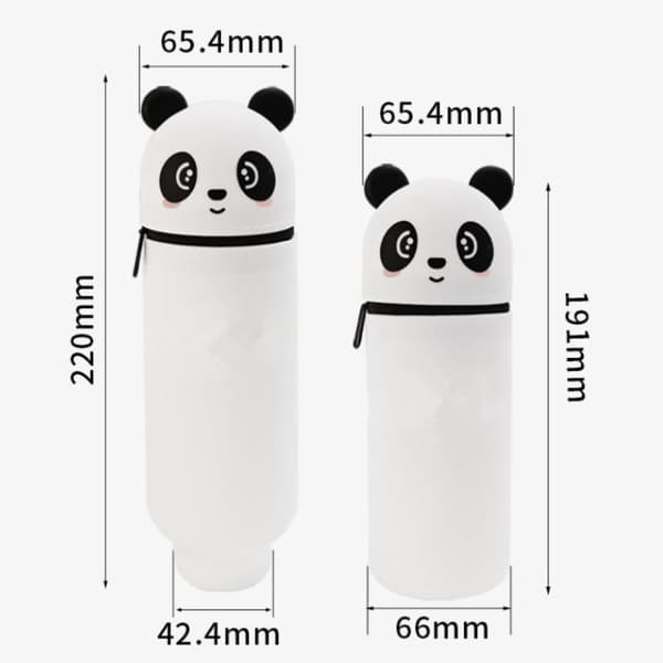 1kpl e Panda silikoninen penaali White