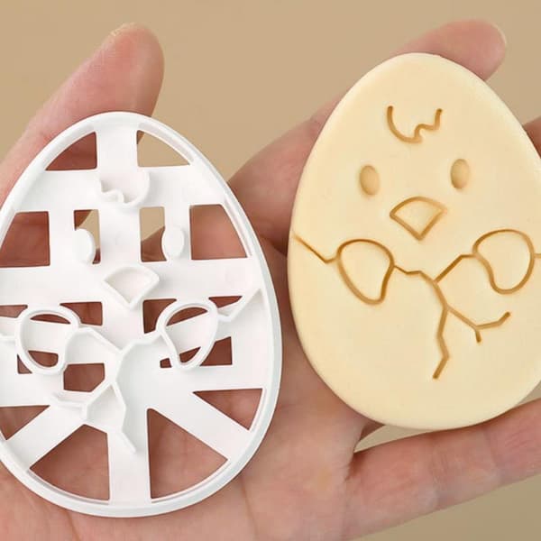Påske Cookie ter Form Stempel Påskefest Kanin Præger Kiks A3