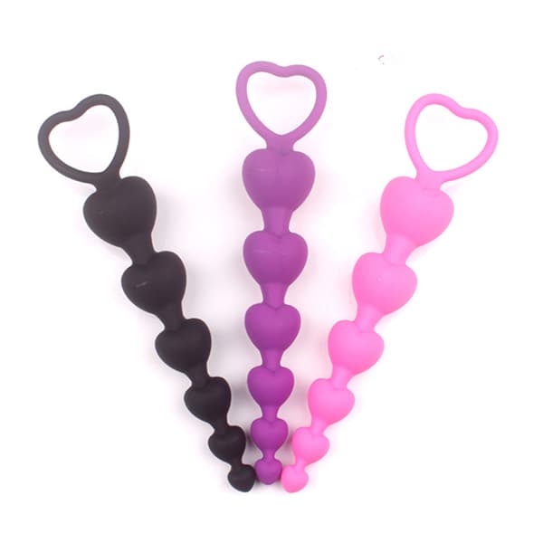 Stora analpärlor butt plug anus prostatamassage dildo silikon Pink