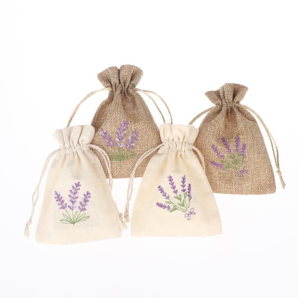 1 stk. tørret blomst aromaposer broderi lavendelposer poser aro Canvas 5 Flowers