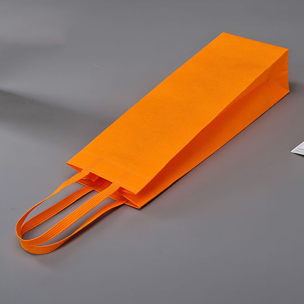 1 stk vinflaske gaveposer i non-woven stoff med håndtak for bryllup WineRedDouble