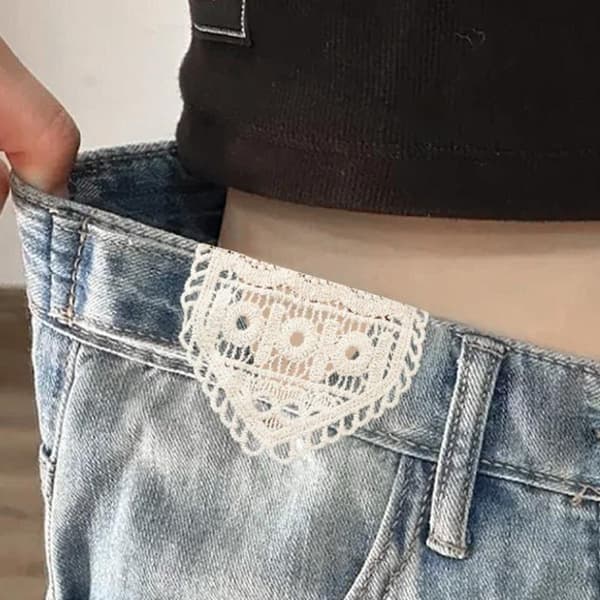 5 stk. bomullsjeans midjeutvider justering hul blonde midje A3