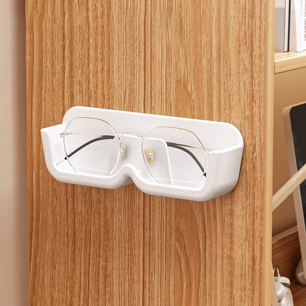 Glasögon Förvaringslåda Väggmonterad Solglasögon Organizer Rack Glas White