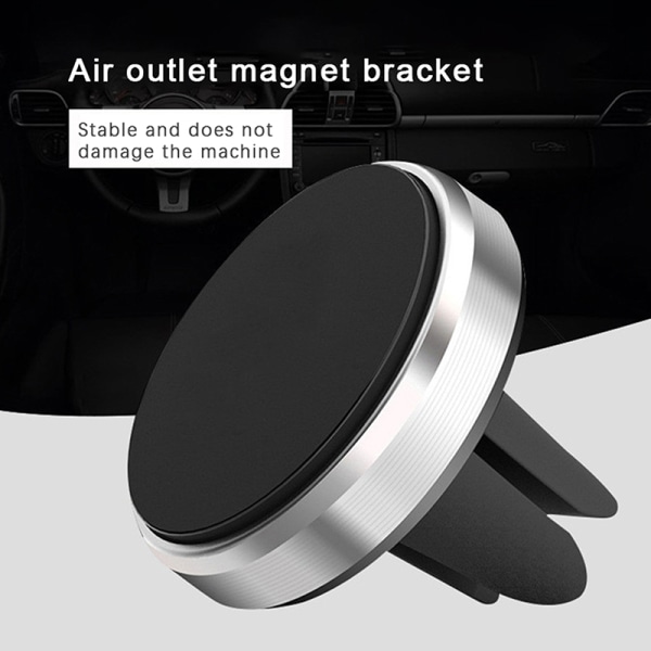 Højkvalitets bilmagnetisk telefonholder i bilstativ magnetcelle Black