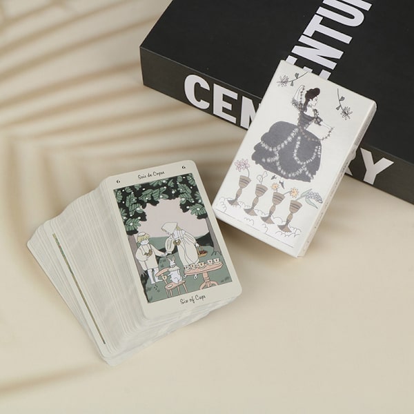 Tarot De Carlotydes med engelsk guidebog spådom til kort