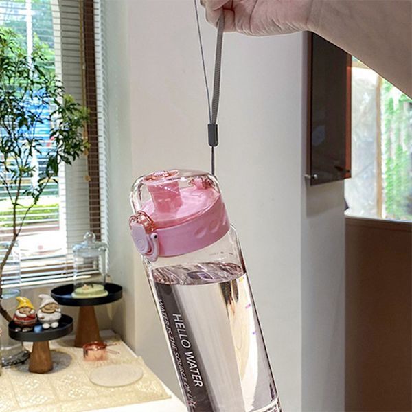 780ml Bärbar Vattenflaska För Att Dricka Te Mugg Utomhus Sport Black