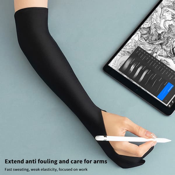 1/2PCS Längre Tvåfingerhandske Konstnär Professionell Grafisk Ritplatta 1pair