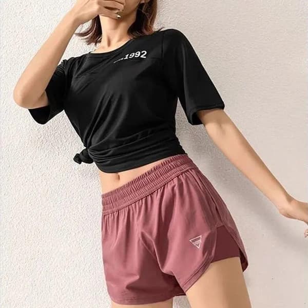 Yogashorts Kvinner Trening Elastisk Løpe Trening Kort Leggings B M