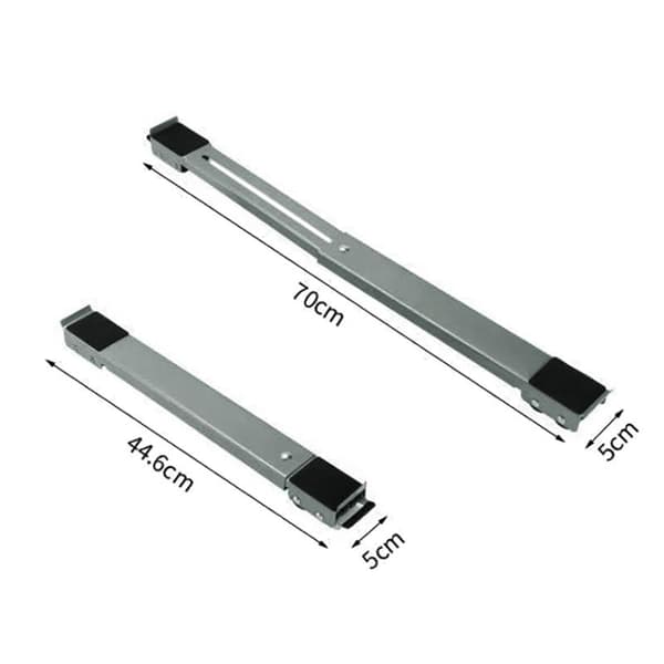 2 st/SET Kylskåpsställ med hjul justerbar tvättmaskin