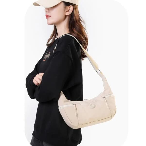 n Dumpling Crossbody Skulderveske For Kvinner | Justerbar Stropp Purple
