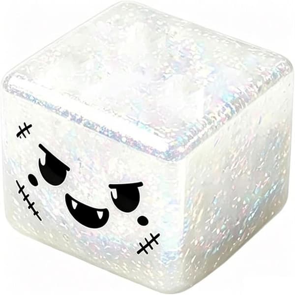 Halloween-kuutio, läpinäkyvä glitter-maltoosilelu A1