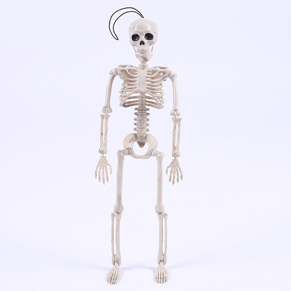 Poserbart skjelett Halloween-dekor  Man Bone Creepy Party Decorat