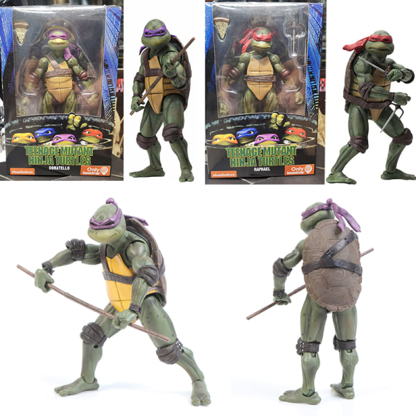 TMNT Teenage Mutant Turtles 7" actionfigur modell 1990-film 2(Michelangelo)