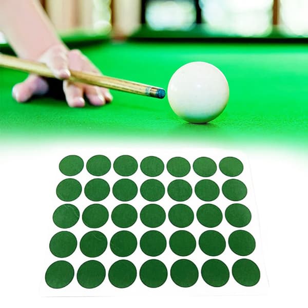 2 ark grønne runde selvklæbende poolborddug-lapreparation 55mm12pcs×2