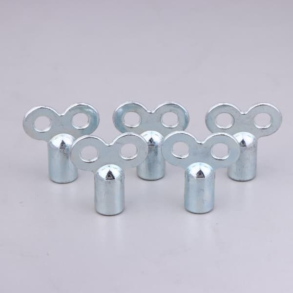 Radiatorventilnøgle Zinklegering Firkantet 5×5 mm Sokkeludluftning VVS 5pcs