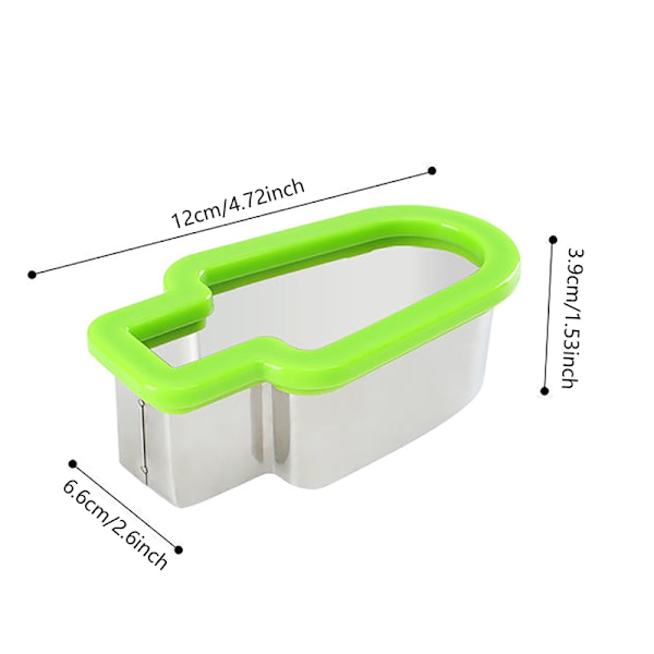1 stk Stanless Steel Vannmelon og Slicer Popsicle Form Form
