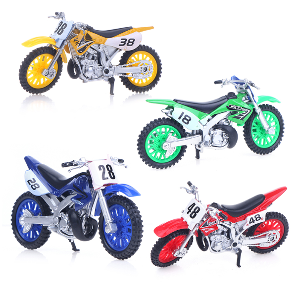 Äventyrssimulerad legering motorcykel modell leksak heminredning Yellow