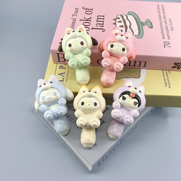 1 stk e Sanrio Stearinlys Silikoneform 3D Kuromi Aromaterapi Plast KT Cat